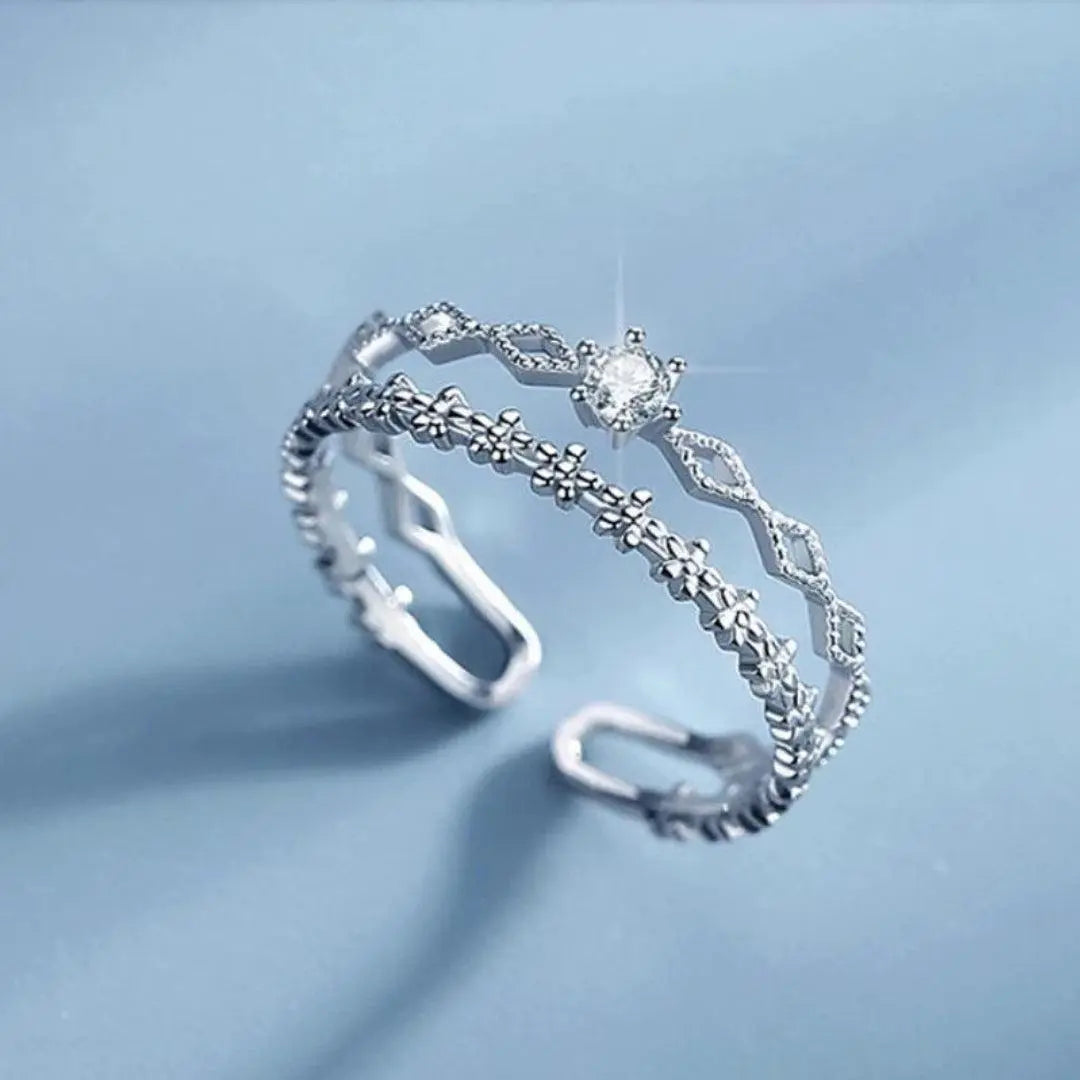 Alexa | Zirconia Radiance | Silver Ring