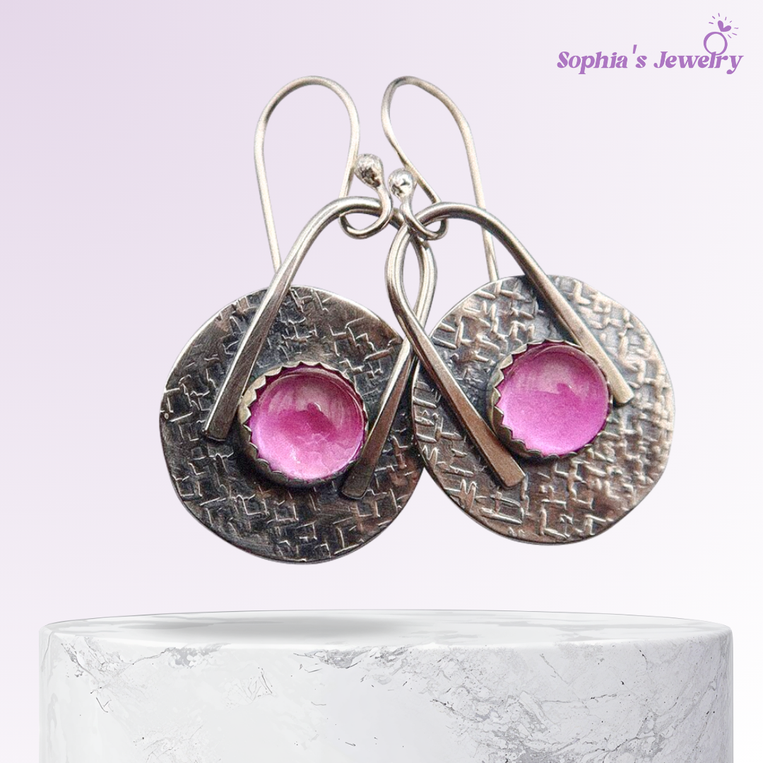 Faith | Lavender Eclipse | Silver Earrings