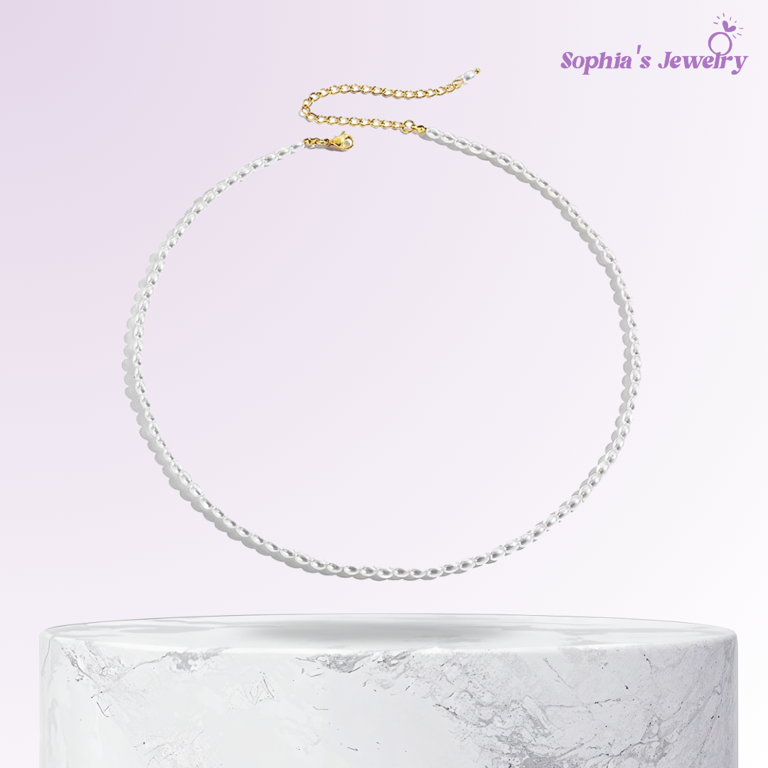 Selene | Pure Pearl Elegance | Silver Necklace