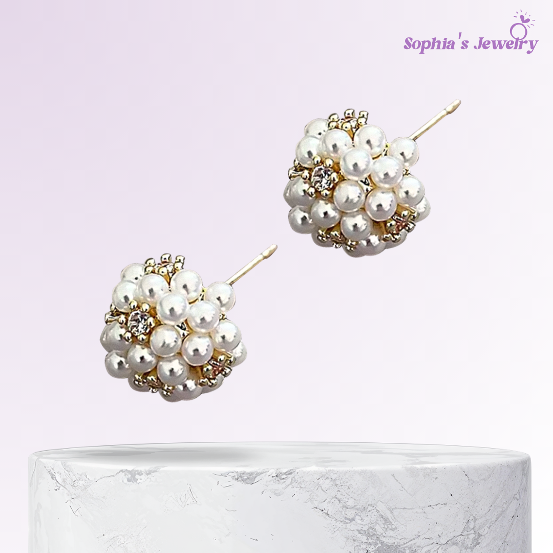 Aurelia | Subtle Pearl | Silver Earrings