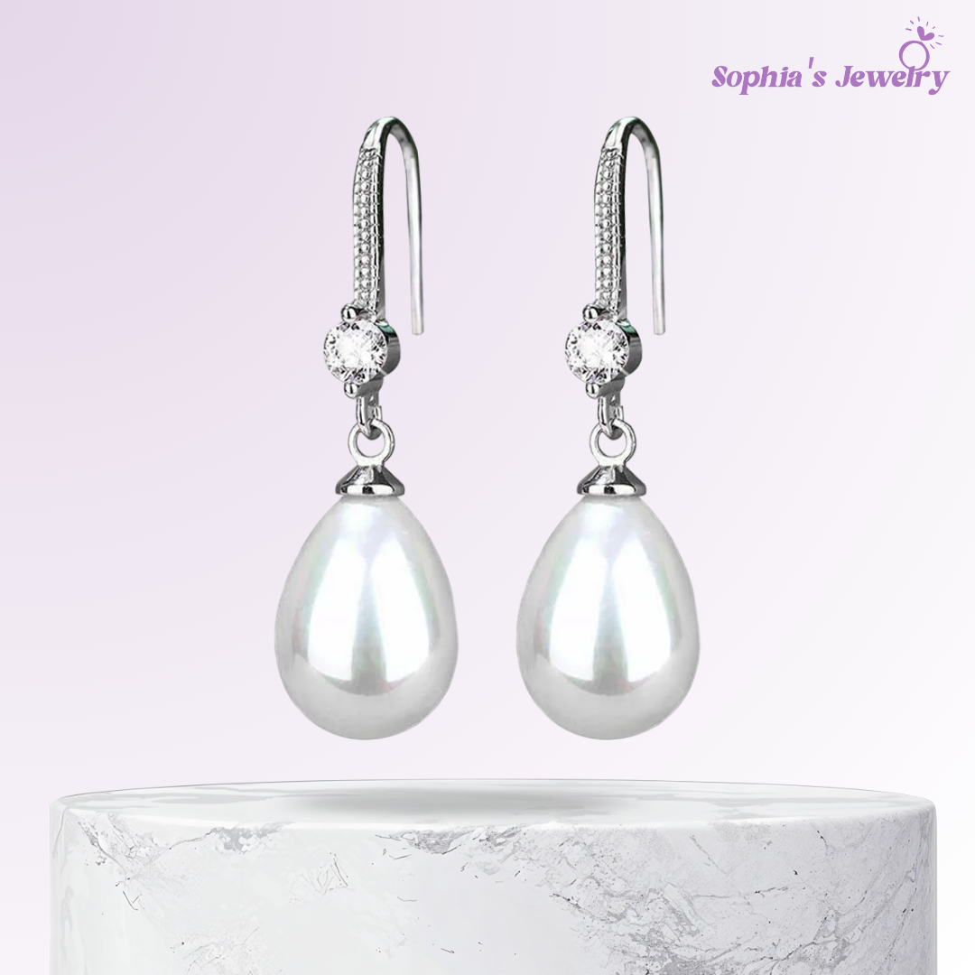 Vivienne | Luminous Pearl | Silver Earrings