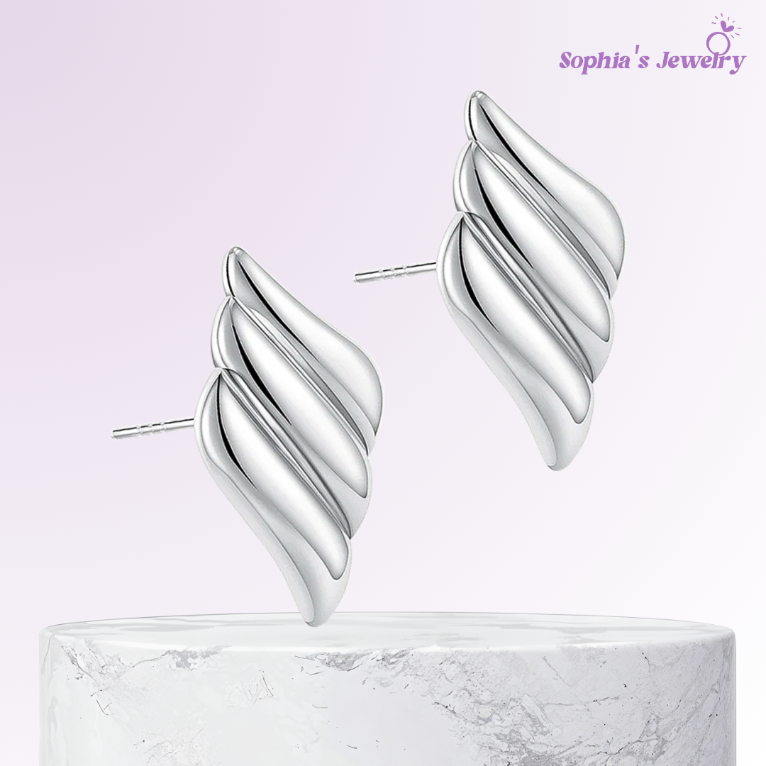 Klara | Sparkling Twist | Silver Earrings