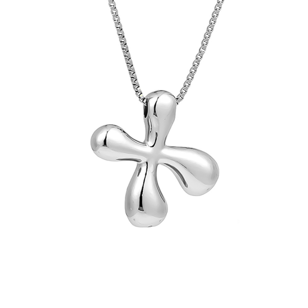 Seraphina | Bubbly Letters | Silver Necklace